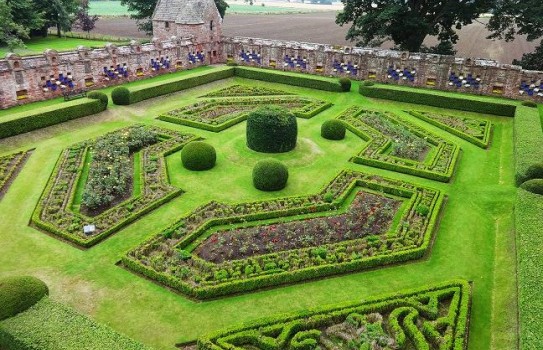 Walled Gardens at Edzell Castle Walled Gardens at Edzell Castle