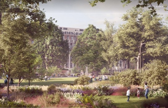 Grosvenor Square Gardens - Artist Impression Courtesy Grosvenor Grosvenor Square Gardens - Artist Impression Courtesy Grosvenor