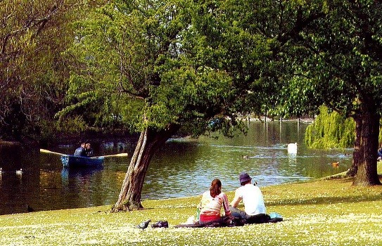 Relaxing in Regents Park