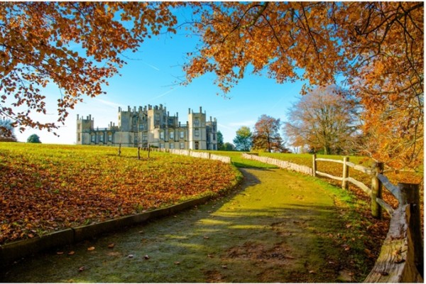 Sherborne Castle Gardens in Dorset, Autumn